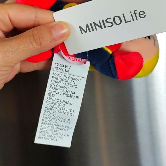 New With Tag‎ Miniso Life Captain Marvel 4.9" Plush Magnet - Picture 10 of 13